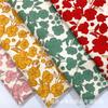 Algodão Flanela Lixamento Tecido Estampado Retro Elegante Outono e Inverno Girassol Camisa Calças Tecido Vestido