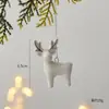 Uau, pedidos em grande quantidade feitos sob medida! Mini casas enfeites de árvore de Natal de cerâmica, Papai Noel e boneco de neve decorações de Natal