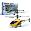 Aeronave de controle remoto resistente a quedas helicóptero de indução bidirecional resistente a brincadeiras luz de carregamento suspensão aeronave brinquedo uma geração de cabelo