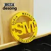 Sinal de liga metálica ferragens logo marca metálica roupa placa de nome de tinta pode ser fixado letras ferragens para esporte pequeno ferro
