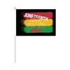 Bandeira de Mão do Festival de Junho Comemorando o Dia da Libertação Negra Dia da Independência Dia Livre Lua Histórica Negra Africana Bandeira