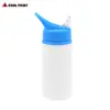 Botella de Agua de Transferencia Térmica Portátil para Exteriores Botella de Agua para Coche Ciclismo Exportación Deportiva Boca de Águila Botella de Agua con Popote Impresión de Patrón de Logo