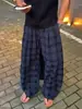 Pantalones a cuadros casuales estilo americano para hombre, nueva tendencia de moda de verano, versátiles, ligeros, pantalones de pierna recta fluidos