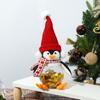 Decoraciones Navideñas Nuevas Transfronterizas Muñeco de Pingüino de Pie Adornos de Enano Muñeco Iluminado Telescópico Muñeco