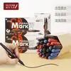 Pluma de Línea con Gancho Doble Pequeña Negra Roja Azul Marcador Artístico Base Agua Secado Rápido Caja de Pintura Marcador Base Aceite Ultra Fino