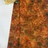Nuevo Tejido de Brocado Brillante Estampado de Seda con Aroma a Escarcha de Arce Otoñal Estilo Chino para Vestidos Qipao y Ropa