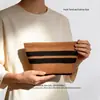 Bolsas Transfronterizas, Bolsas de Punto Rayadas, Bolsas para Guardar Cosméticos, Bolsas Tejidas de Moda y Sencillas, Bolsos de Mano de Hilo Tejido de Mosca