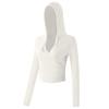 Ropa de Yoga con Capucha Nueva 2025 para Mujer, Secado Rápido, Aspecto Adelgazante, Camisetas Deportivas de Manga Larga para Correr, Pilates, Deportes, Ropa de Entrenamiento Fitness
