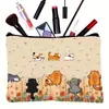 Bolsa de Cosméticos de Lino con Tema de Enfermera Gato Temu Amazon Transfronteriza Bolsa de Almacenamiento de Gran Capacidad Neceser Bolsa con Cremallera