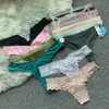 Tanga de Mujer Tanga de Verano Encaje Cintura Baja Ropa Interior Algodón Malla Transparente T-String