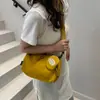 Bolsa de Lona Feminina Grande Capacidade Transversal Estilo Floresta Casual Versátil Bolsa Bolinho Bolsa de Ombro Bolsa para Estudante Universitário Dia a Dia