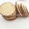 Virutas Redondas de Madera de Fábrica Materiales para Pintura a Mano DIY Decoración Artesanal para Jardín de Infancia Anillo de Madera de Pino Bloque de Madera Virutas Tablero