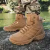 Novos calçados masculinos para atividades ao ar livre, botas de caminhada para treinamento em campo, fornecimento transfronteiriço de calçados de tamanho grande, calçados de combate para exportação para homens