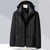 Nueva Chaqueta Exterior 2023 para Hombres y Mujeres, Set de Tres en Uno de 0.05 kg con Forro Polar, Chaqueta Cortavientos e Impermeable