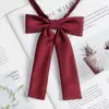 Corbata de lazo estilo Academia Estudiantil JK con Cinta, Estilo Nuevo Japonés Rosa, Versión Coreana, Corbata de Hombre a Rayas Británicas de Doble Capa