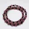 Como una Luna BrillantePulsera Hecha a Mano de Cristal Natural de Cuarzo Fresa para Mujer, Nuevo Estilo Versátil, Mejora la Tez, Mayoreo