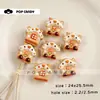 Acessórios de miçangas pintados à mão para tampinhas de garrafa de gelatina de joias DIY, acessórios feitos à mão, materiais para miçangas, acessórios de miçangas soltas