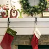 Gancho de Venta Caliente Transfronterizo Sin Taladro para Colgar Calcetines de Navidad, Gancho Telescópico Metálico Ajustable para Uso en el Hogar