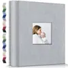 Álbum de Fotos con Ventana Cubierto de Tela 6 Pulgadas 100 Fotos 200 Fotos 300 Fotos 600 Fotos 1000 Fotos Fabricante de Álbumes de Fotos Venta al por Mayor