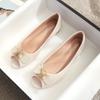 Zapatos Planos para Mujer U18 Huide Yixinda Punta Redonda Abertura en la Punta Sandalias Planas Tacón Bajo Resistentes al Desgaste Boca Baja
