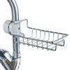 Estante de Almacenamiento para Grifo de Fregadero de Cocina Doméstico de Acero Inoxidable Escurridor Creativo de Una Sola Capa Estante de Almacenamiento para Artículos Sanitarios