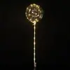 Globo Transparente Luminoso Bobo de 20 Pulgadas Cadena de Luces LED Luminosas Globo Bobo Puesto Callejero del Mercado Nocturno Venta al por Mayor Globo de Celebridad de Internet