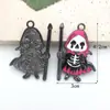 Cabeça de abóbora gato preto Halloween caveira original transfronteiriça acessórios DIY feitos à mão componentes de joias DIY esmalte liga