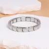 Nova Pulseira Módulo Italiana Personalizada em Aço Inoxidável em Formato de Coração com Elástico de Emenda e Estrelas e Borboletas Gravadas Acessórios DIY