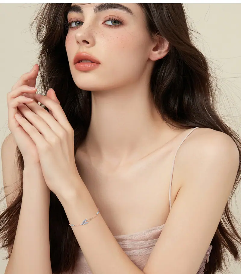 时尚简约莫桑钻石手链女