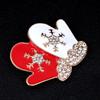 Broche navideño de Ruan Hao, broche de Papá Noel, árbol de Navidad, botas, muñeco de nieve, trineo, campana, engranaje, gota de aceite, ramillete