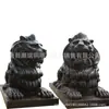 Adornos de León de Cobre para Exteriores Paisaje de Jardín Escultura de Animales Simulados Producción de Escultura de León de Cobre Fundido para Puerta de Banco
