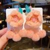 Horquilla de flor de terciopelo de Año Nuevo clip de hada estilo antiguo accesorios para el cabello clip dulce accesorios de felicitación de Año Nuevo para niña tocado Hanfu para niños