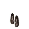(Estilo Fee Fei) Mocasines de Piel Genuina, Zapatos Pequeños de Piel, Modelo Nuevo 2026, Sin Cordones, Estilo Británico, Brogue Retro Tallado