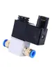 Válvula Solenoide de Ar 2V025-08 12V Uma Entrada e Uma Saída 24V Duas Posições Duas Vias 220V Válvula de Controle Pneumático