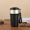 Caneca de Café de Alta Qualidade, Caneca Térmica Personalizada de Aço Inoxidável 316 com Boca Dupla para Beber, Caneca Portátil para Carro, Viagem ao Ar Livre, Presente