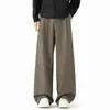 Pantalones Casuales Personalizados/Fluídos Estilo Old Money para Hombres y Mujeres Otoño Sueltos Estilo Commuter Pierna Recta Adelgazantes Pantalones Casuales Tarjeta