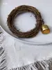 Paquete de materiales DIY hecho a mano flores mixtas plantas flores secas estilo bosque de jardín de infantes creación de anillos decoración piñas de Navidad