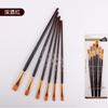 Amazon 6 Oil Brush Set Candy Plastic Rod Pingfeng Estudante Arte Pintura Pincel Acrílico Aquarela Pincel