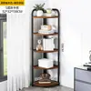 Armário de Canto Rack de Armazenamento de Canto Prateleira de Armazenamento Multicamadas Doméstica de Chão Prateleira de Armazenamento Multicamadas Prateleira de Exibição Integrada de Mesa de Cabeceira para Quarto de Apartamento Pequeno