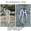 Novo Estilo Fabricante de Tofu Comércio Exterior 3 Pontas Flor de Glicínia Criptografada Tofu Branco Decoração Suave de Casamento Teto Flor Falsa Atacado