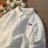 Sudadera Retro Americana con Cuello Polo para Hombre Otoño e Invierno Nueva Holgada Oversize de Gama Alta Estilo Preppy Top con Solapa
