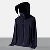 Ropa de protección solar de seda helada antiultravioleta, ligera y transpirable, con capucha, camiseta deportiva de secado rápido