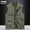Chaleco para Hombre para Uso al Aire Libre, Chaleco Outdoor Casual con Cuello Alto, Chaqueta de Nuevo Estilo, Chaleco Reversible Otoño e Invierno