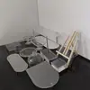 Centro de Mesa para Postres de Acrílico Bandeja para Pastel de Boda Soporte de Exhibición Soporte para Pasteles de Té de la Tarde Mesa para Descanso de Té de Buffet Frío