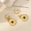 Pendientes Largos Estilo Étnico Retro Amber Streamer Piedra Natural Pendientes de Diseño Nicho Colección de Pendientes Pendientes Coloridos