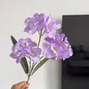 Orquídea de hadas artificial de 3 ramas, decoración suave para el hogar, arreglo floral, arreglo floral de boda, flores decorativas para paisajismo interior al por mayor