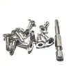 Conector para Coluna Retangular Tubo Retangular Sem Solda Reto Três Vias Tipo T Tubo Longo Guarda-Corpo Aço Galvanizado Peça de Fixação
