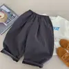 Calça de Lã Bangcheng para Meninos 2026 Inverno Nova Calça Cenoura Xadrez Fino Infantil Calça Casual Solta para Bebês Meninas Tendência