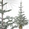 Spray de Mesa Branco Emagrecedor Árvore de Natal Artificial Pe+Pvc Base de Juta Mini 90cm Decoração de Cena Árvore Pequena Personalização