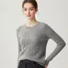 Bai Cai Rong suave y cómodo 100% cachemira 2026 Otoño/Invierno Nuevo Cuello Redondo Prenda Base Suéter Suelto Suave Adelgazante